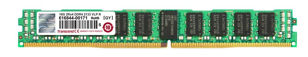 TS2GHR72V1PL Transcend 16GB PC4-17000 DDR4-2133MHz Registered ECC CL15 288-Pin DIMM 1.2V Very Low Profile (VLP) Dual Rank Memory Module